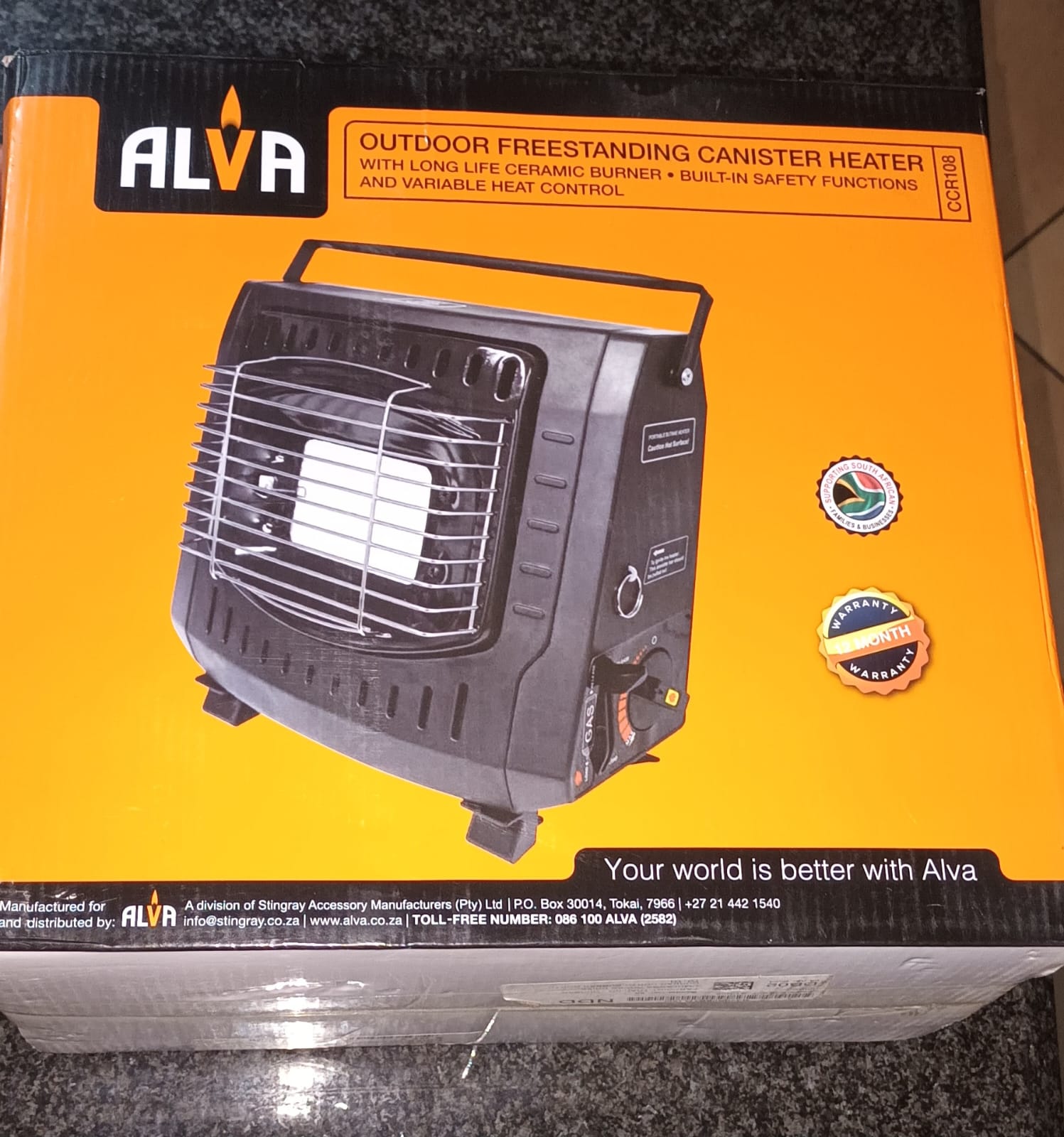 Alva Outdoor Freestanding Gas Canister Heater: Stay Warm Outdoors