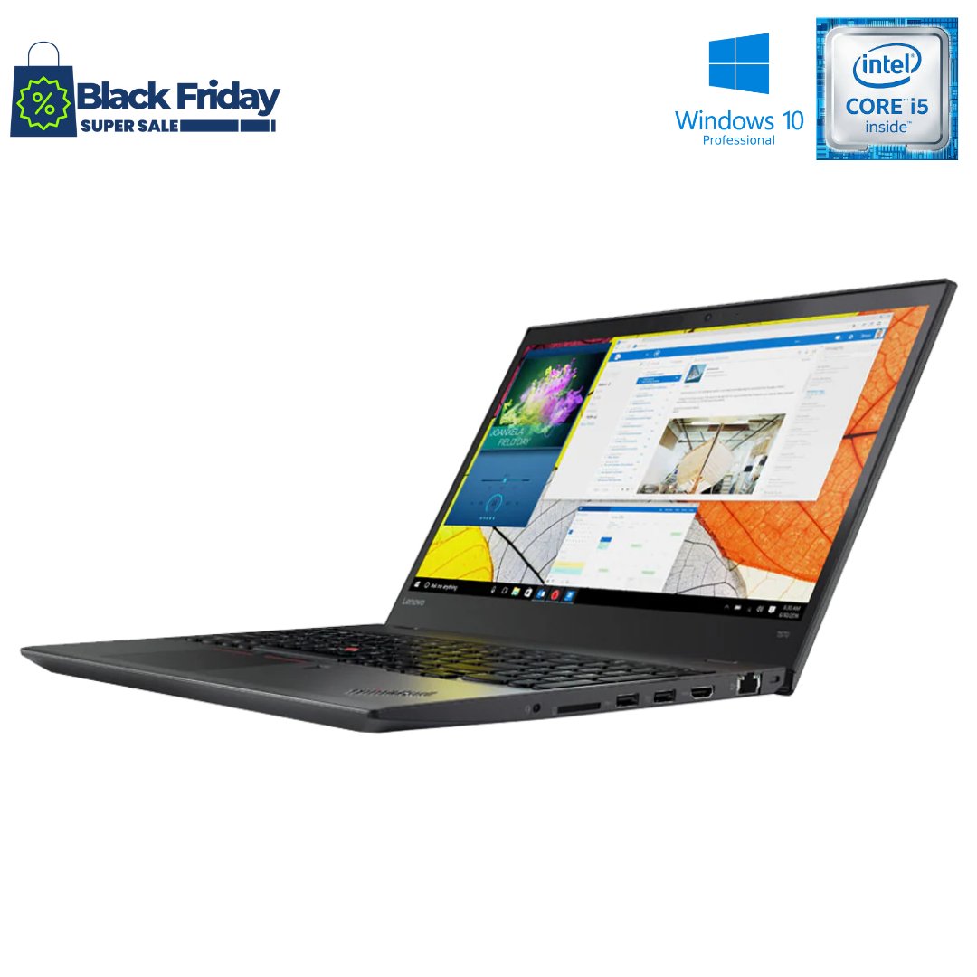 Lenovo ThinkPad T570 15.6 Inch Business Laptop; i5 7200u; 8GB PC4; 128GB SSD; Win10Pro; Refurb Black Friday Special