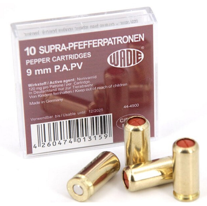 9mm P.A.K. Pepper Rounds (loose/each)