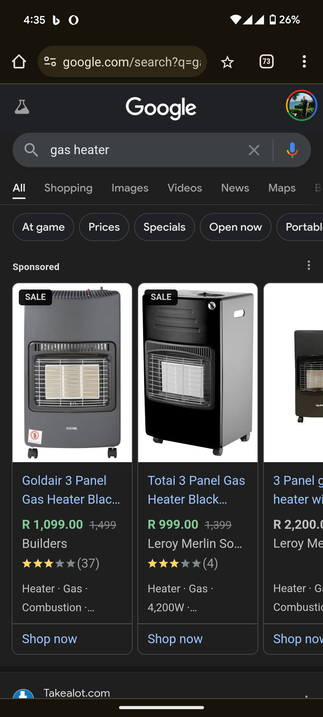 Gas heater