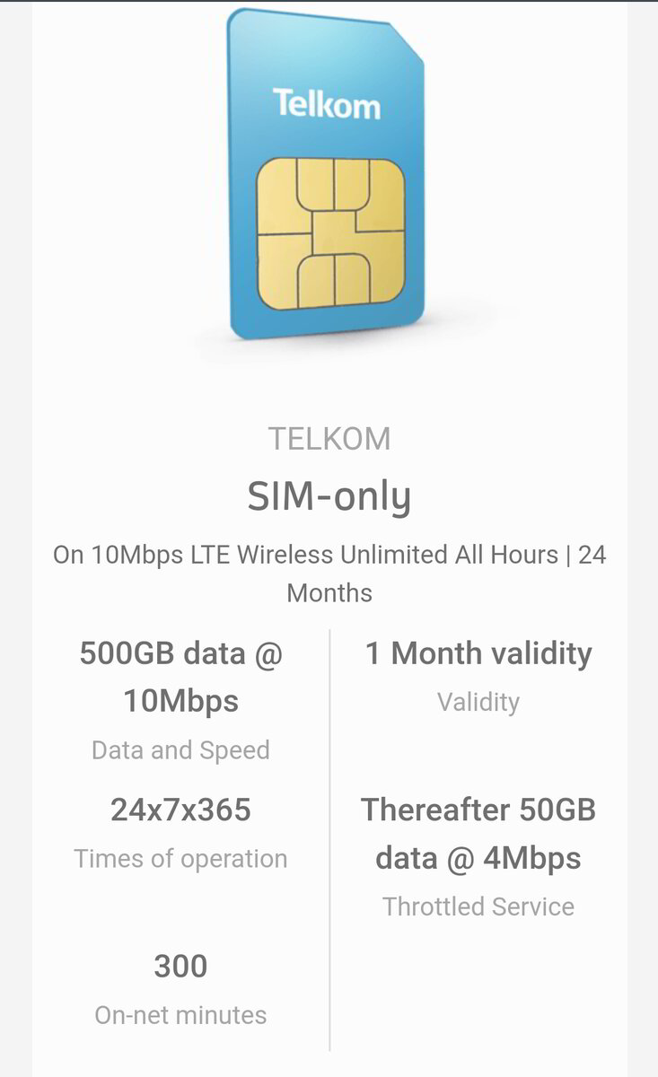 Telkom Uncapped LTE internet - SWAPitOUT