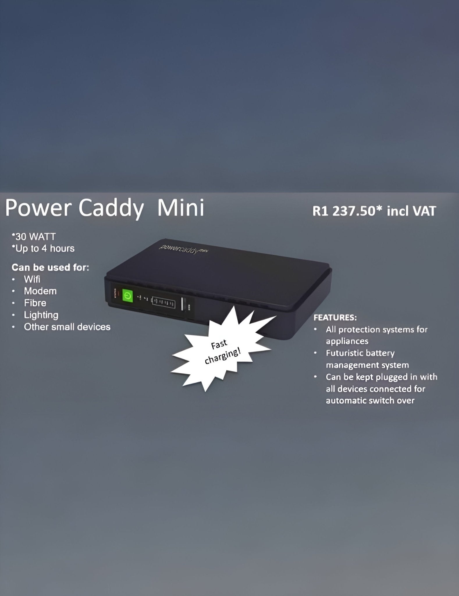 Power caddy mini UPS - SWAPitOUT