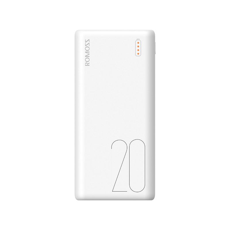 Romoss Simple 20 20000mAh Dual Output Power Bank - White - SWAPitOUT